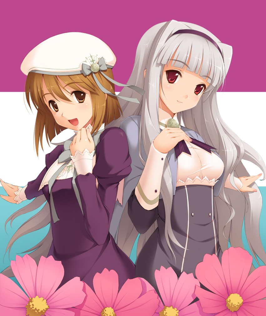 shijou takane and hagiwara yukiho (idolmaster) drawn by cygnus_(cygnus7)
