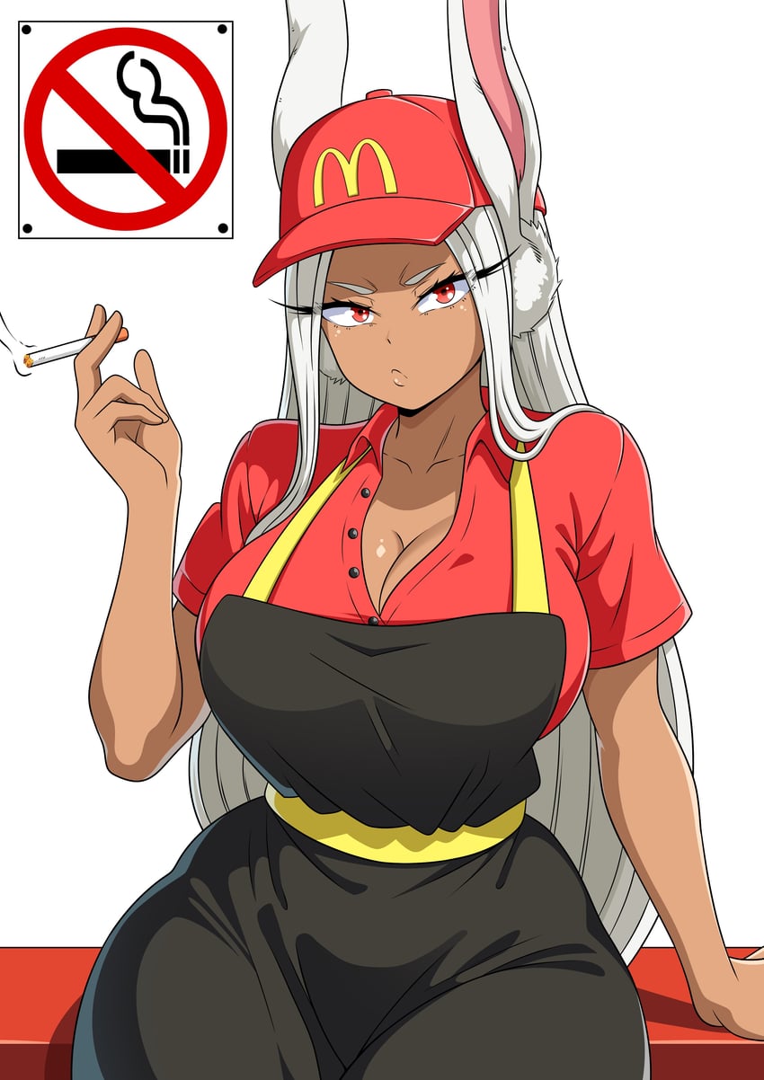 mirko (boku no hero academia and 1 more) drawn by theoiledone