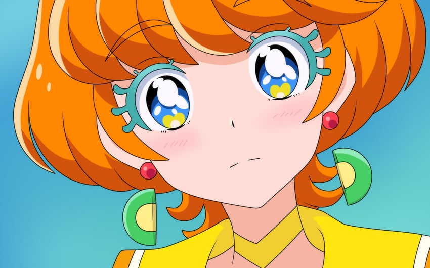 ichinose minori and cure papaya (precure and 1 more) drawn by damascus_(dearigazu2001)