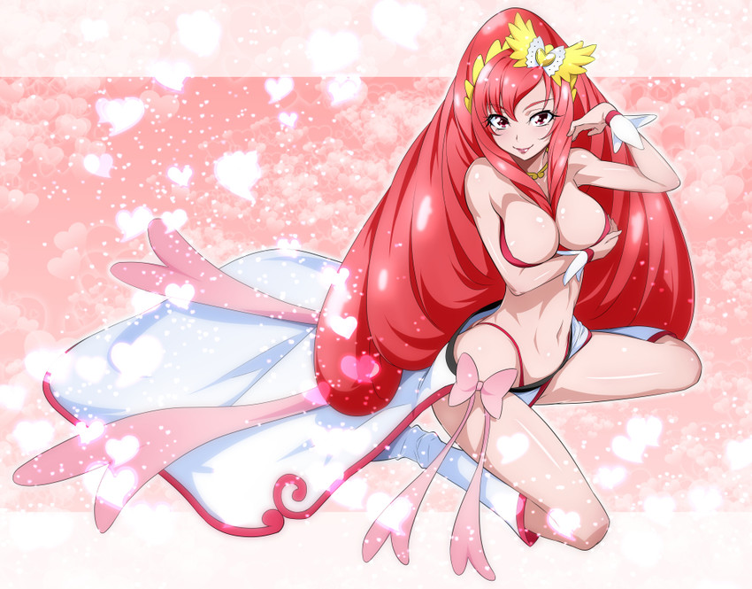 madoka aguri and cure ace (precure and 1 more) drawn by nakahira_guy