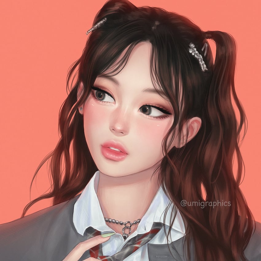 hyein (real life and 1 more) drawn by umigraphics