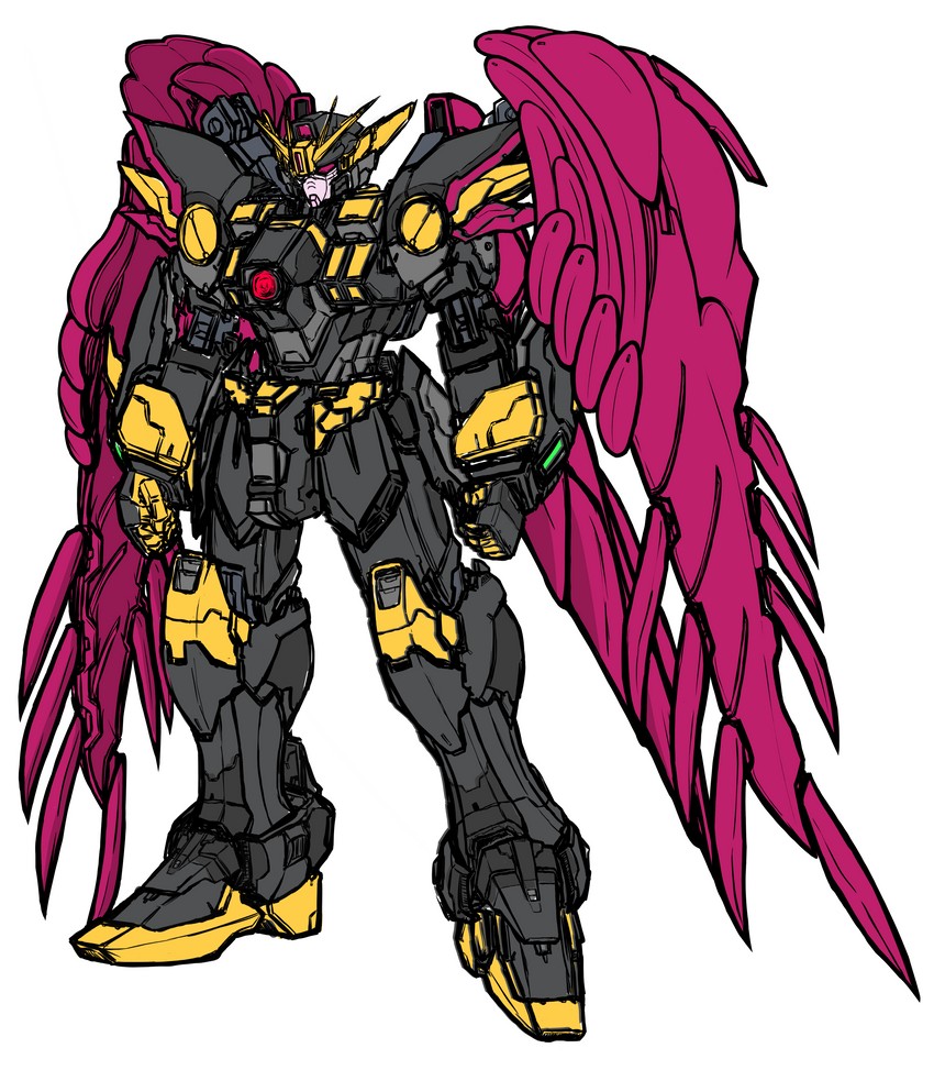 wing gundam zero rebellion (gundam and 5 more) drawn by <karasu