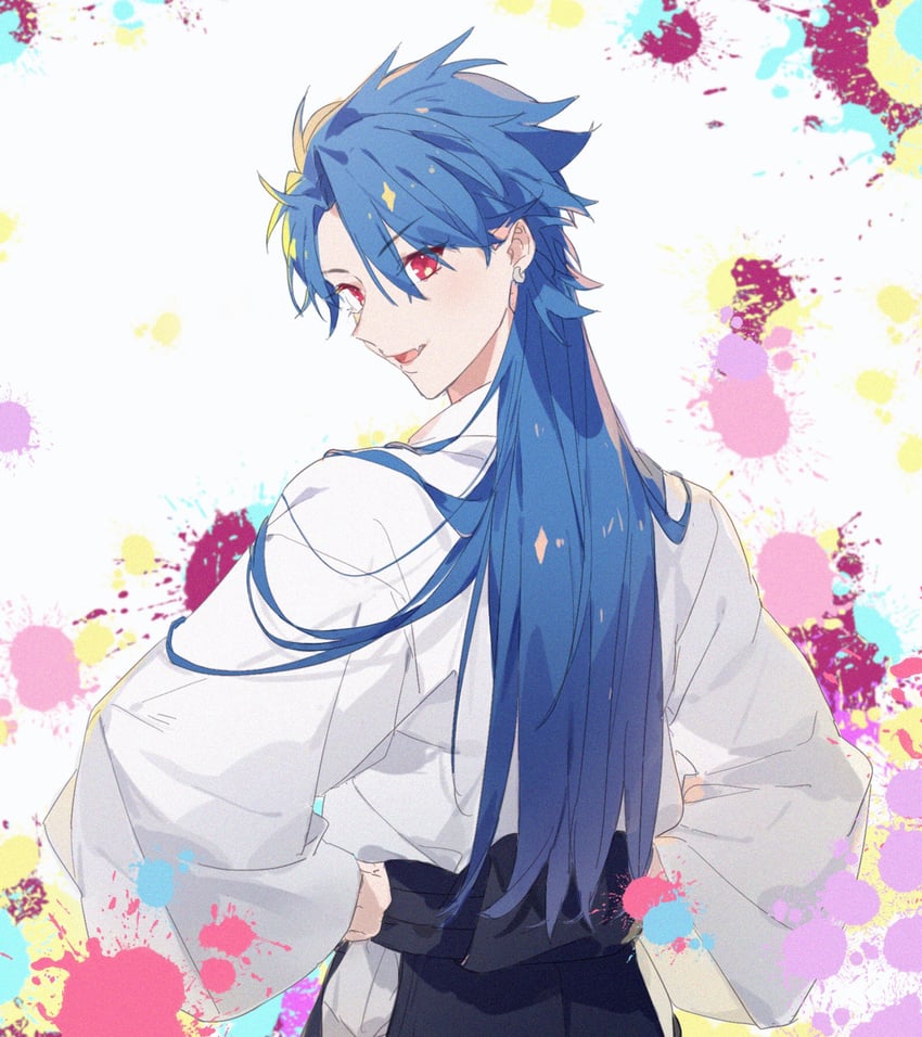 cu chulainn (fate and 2 more) drawn by e_(h798602056)