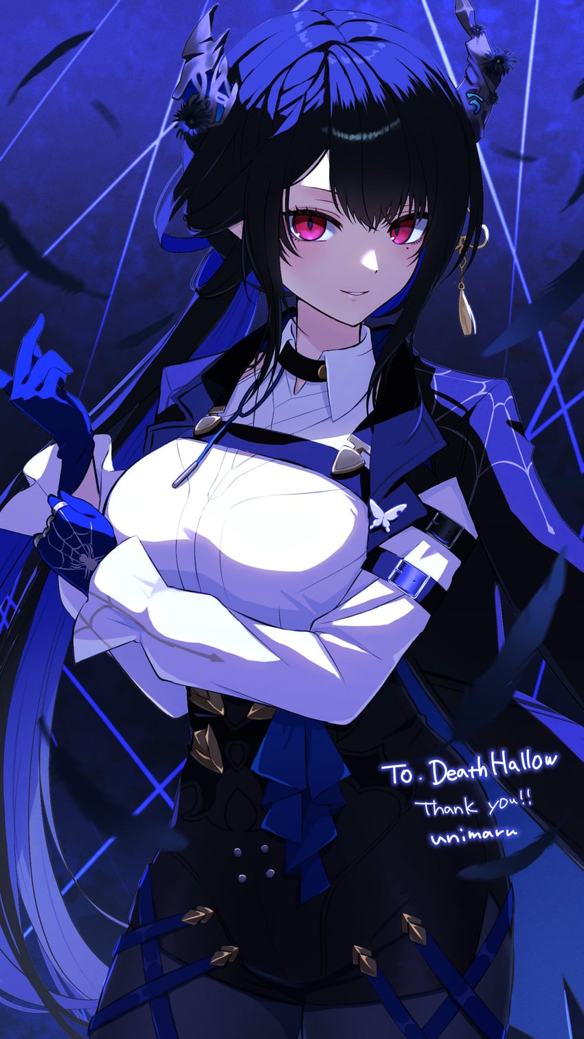 kafka and nerissa ravencroft (hololive and 3 more) drawn by uni_(maru231)