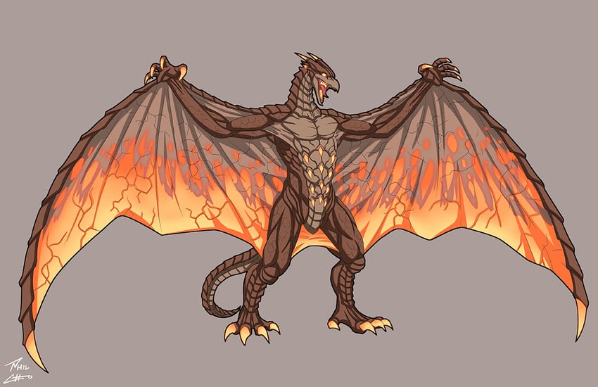 rodan (godzilla and 1 more) drawn by phil-cho