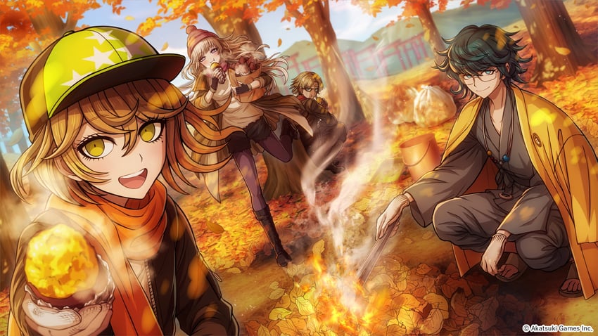 yukigaya enoki, shirokane haru, ueno yajirobe, and haneda kiyoshiro (tribe nine)