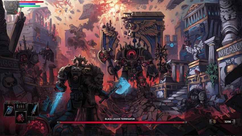 adeptus astartes and chaos space marine (dark souls and 1 more) drawn by marton_kapoli