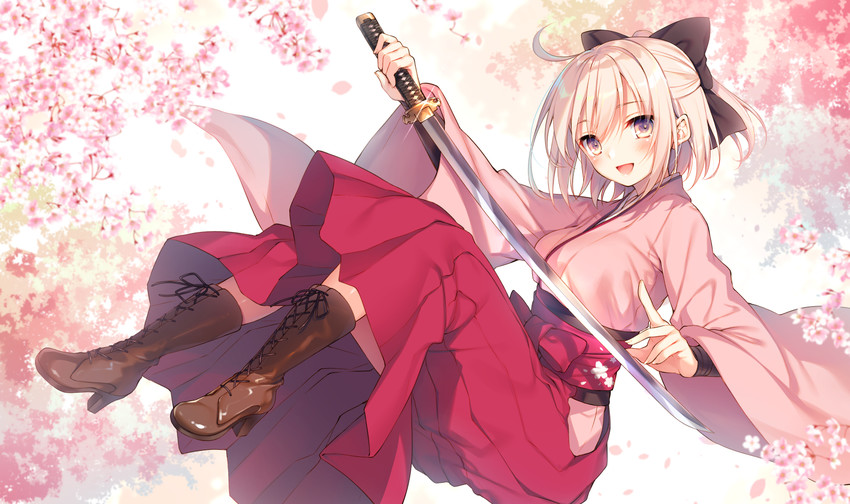 okita souji (fate and 1 more) drawn by toosaka_asagi
