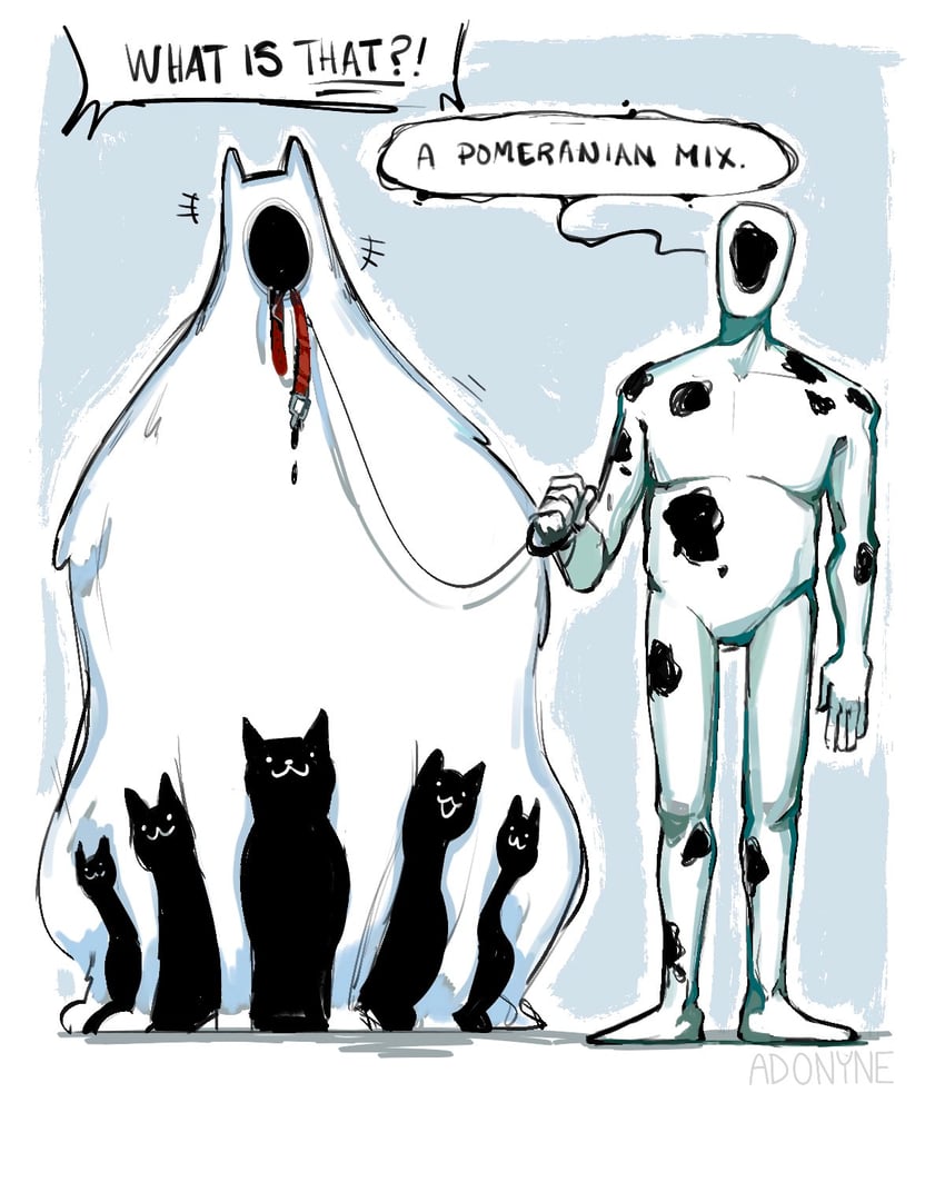 endogeny and spot (marvel and 4 more) drawn by adonyne
