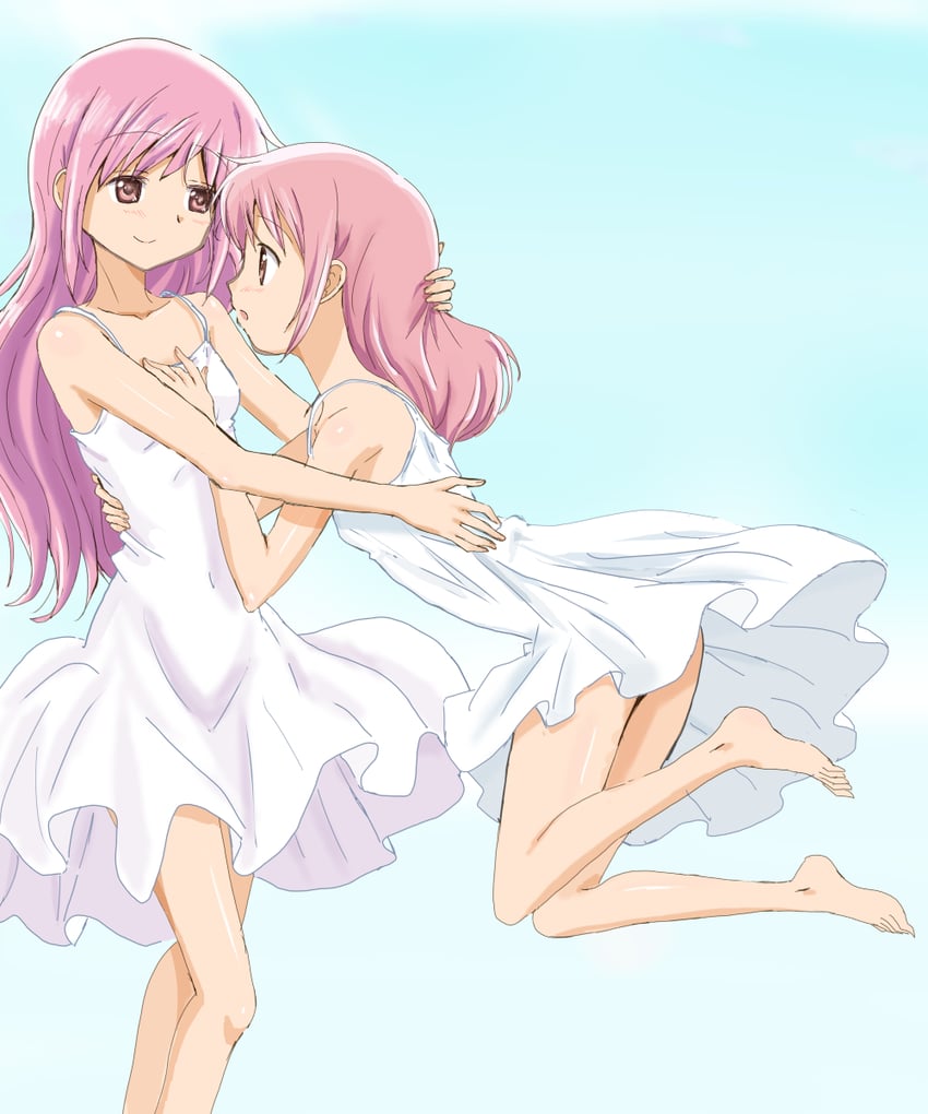 kaname madoka and ultimate madoka (mahou shoujo madoka magica) drawn by kinfuji