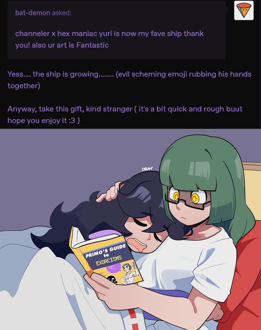 hex maniac, channeler, and primo (pokemon and 5 more) drawn by delatoid