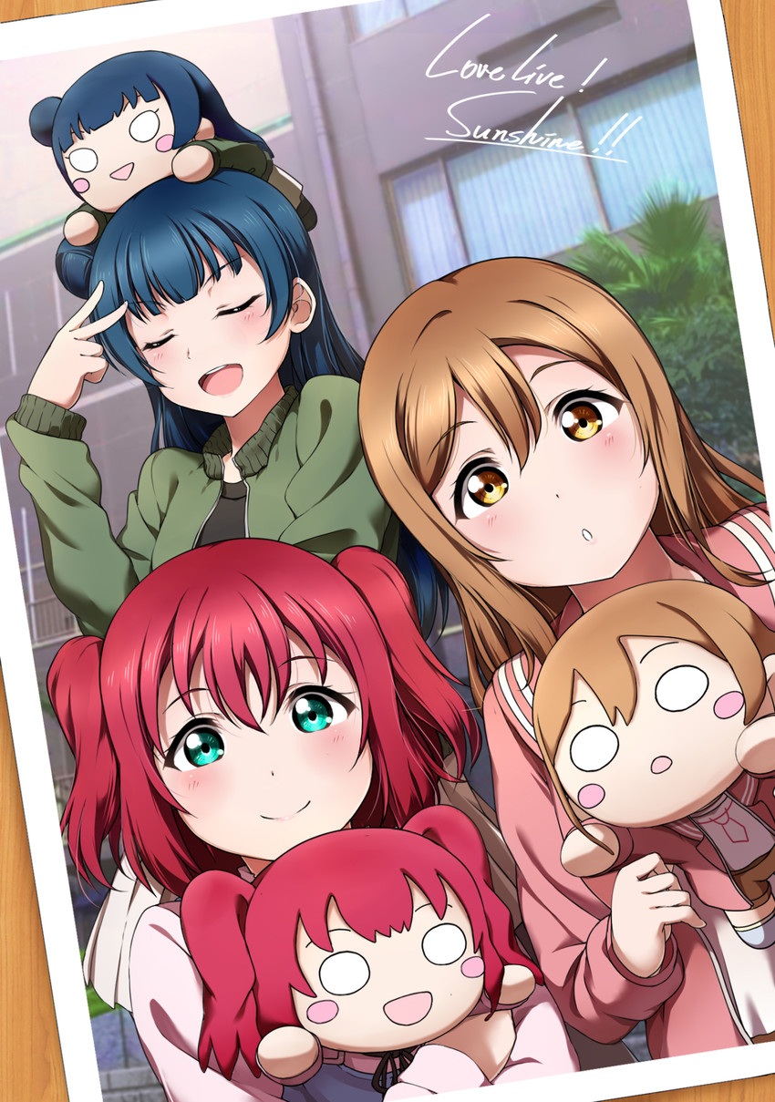 tsushima yoshiko, kunikida hanamaru, and kurosawa ruby (love live! and 1 more) drawn by shiimai