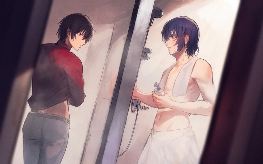 athrun zala and kira yamato (gundam and 3 more) drawn by bai_rui