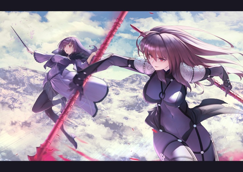 scathach and scathach skadi (fate and 1 more) drawn by itaco
