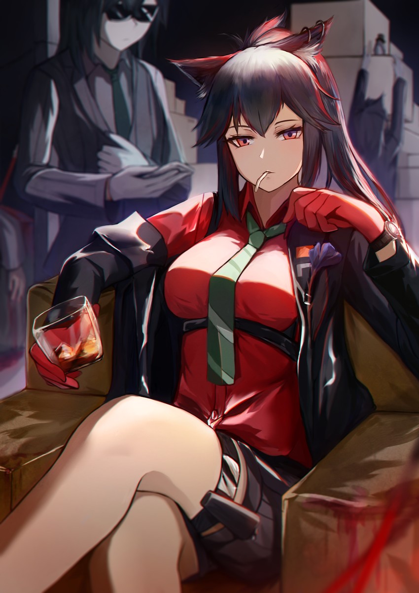 texas (arknights) drawn by krirk