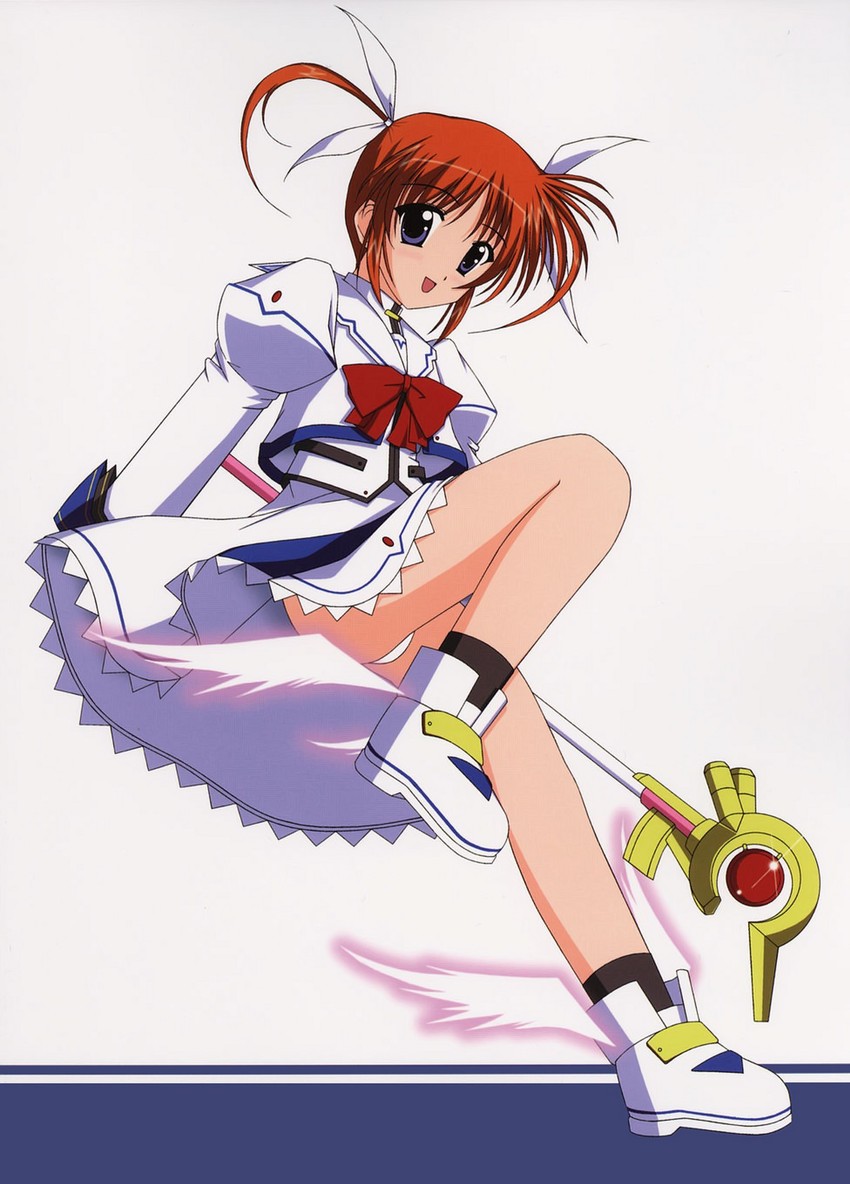 takamachi nanoha and raising heart (lyrical nanoha and 2 more)