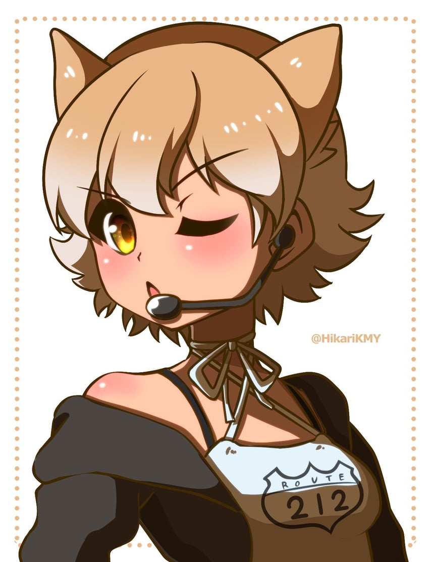 coyote (kemono friends and 1 more) drawn by hikarikmy