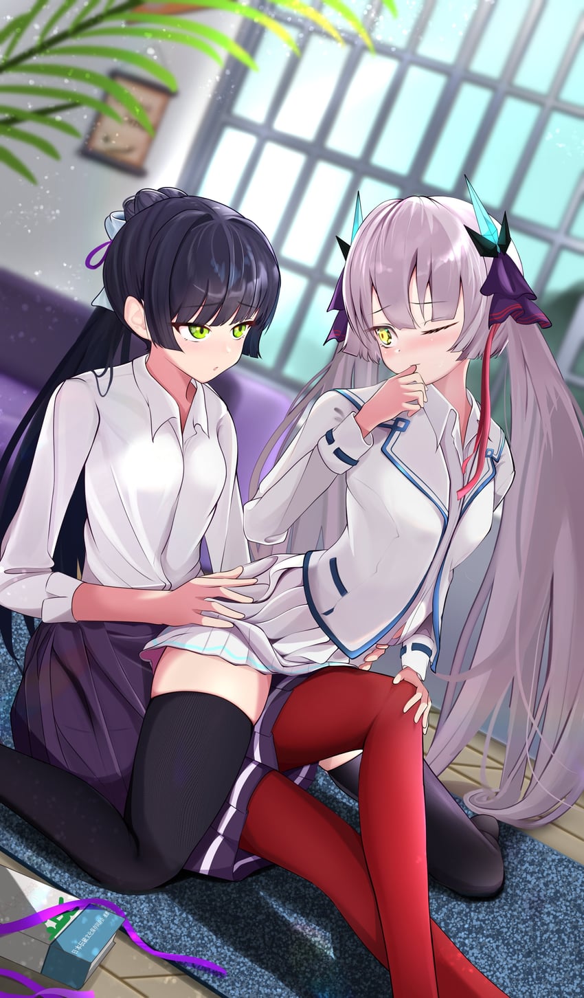 natsume inori and ogasawara hisame (heaven burns red) drawn by lilyhoney