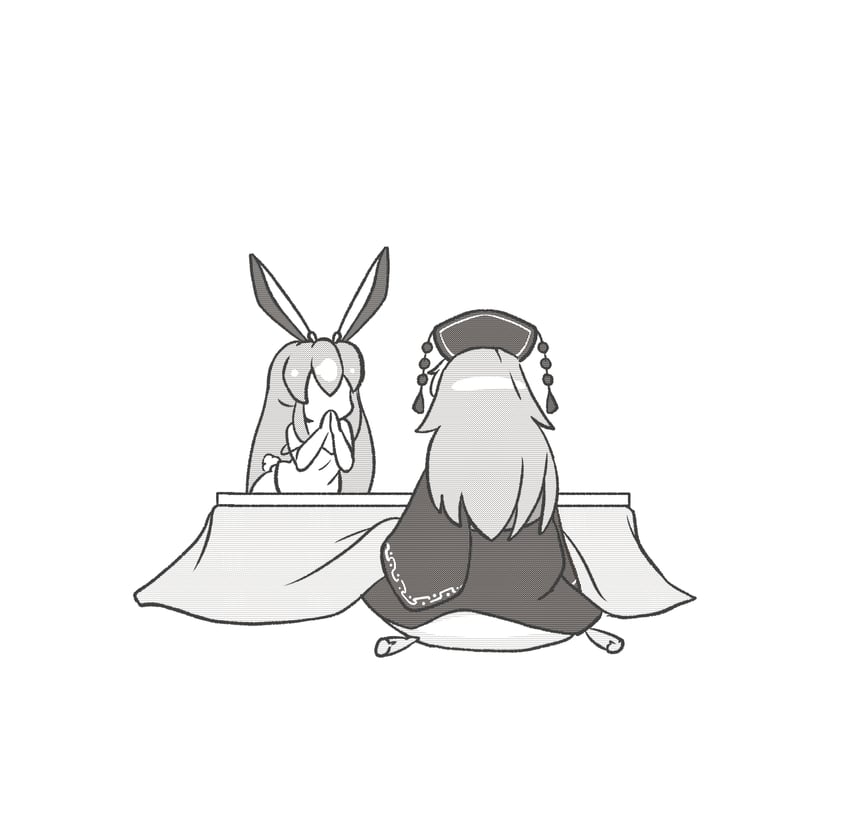 reisen udongein inaba and junko (touhou) drawn by mirae_somang