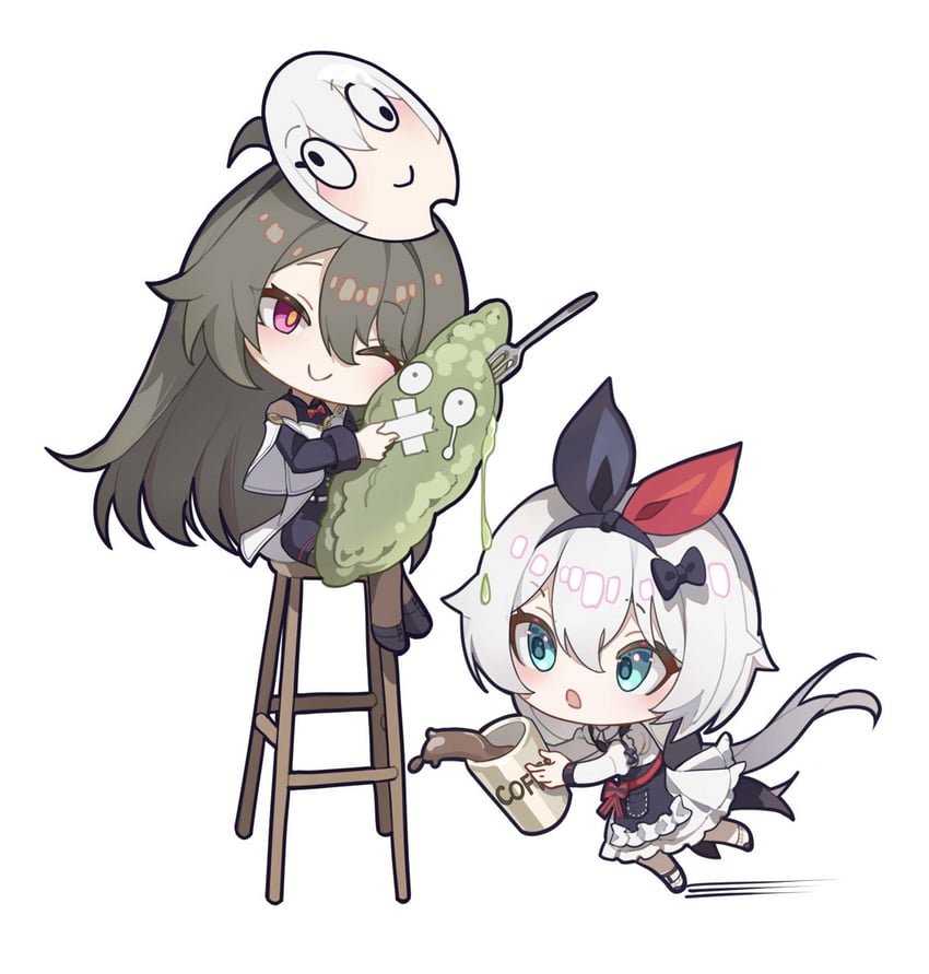 theresa apocalypse and vita (honkai and 1 more) drawn by ai_dongdong