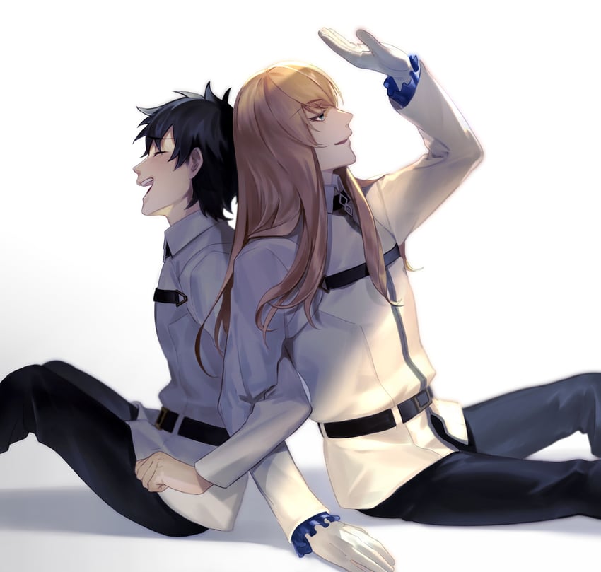 fujimaru ritsuka and kirschtaria wodime (fate and 1 more) drawn by yun_tai
