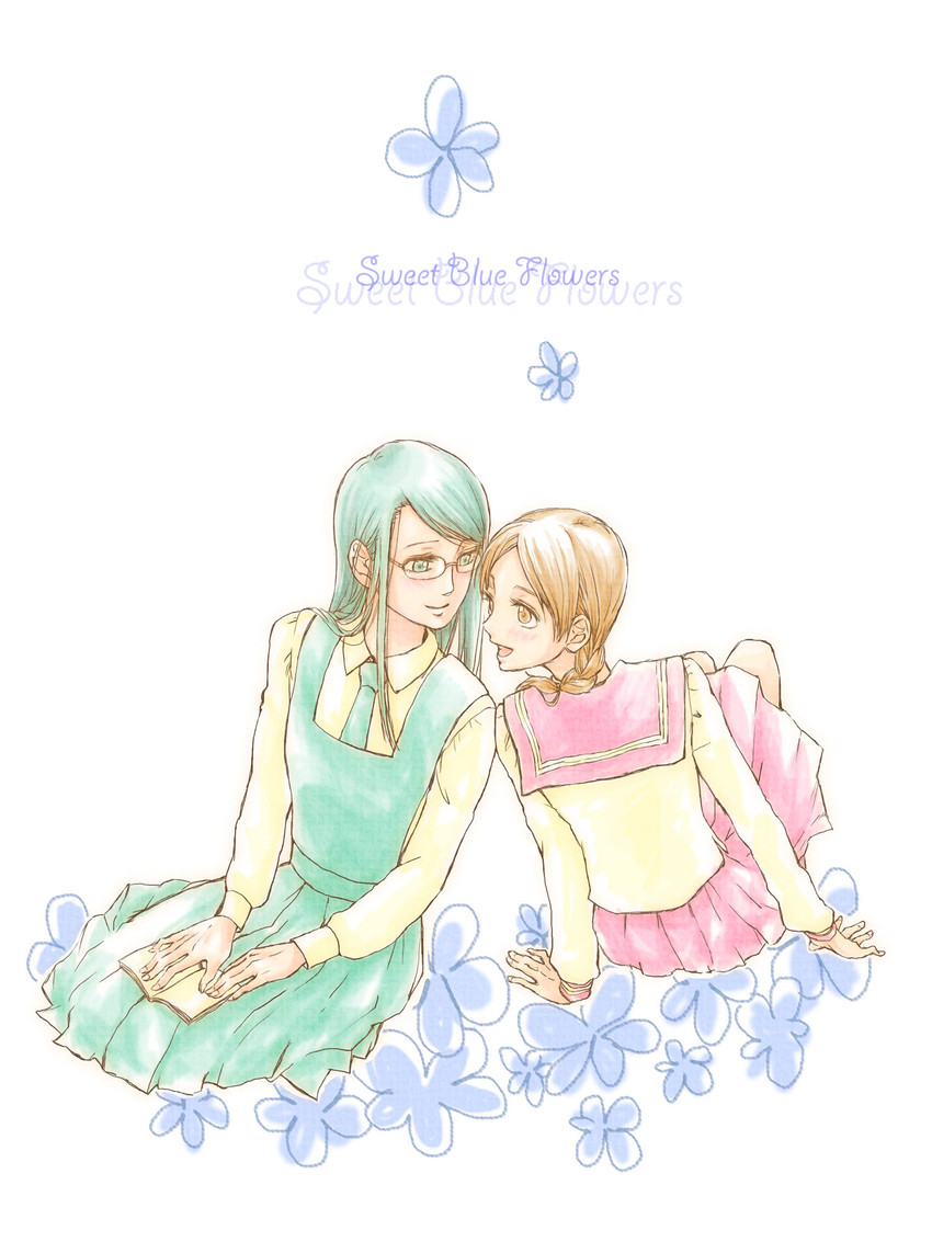 manjoume fumi and okudaira akira (aoi hana) drawn by takatsuki_natsume