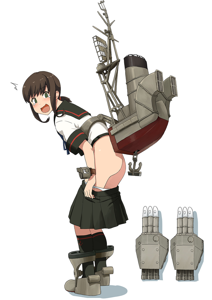 fubuki and fubuki kai ni (kantai collection) drawn by kozou_(rifa)