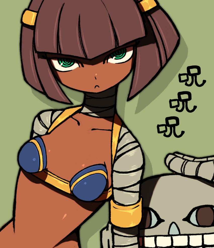 khaibit (darkstalkers and 1 more) drawn by beeru_(veil8801)