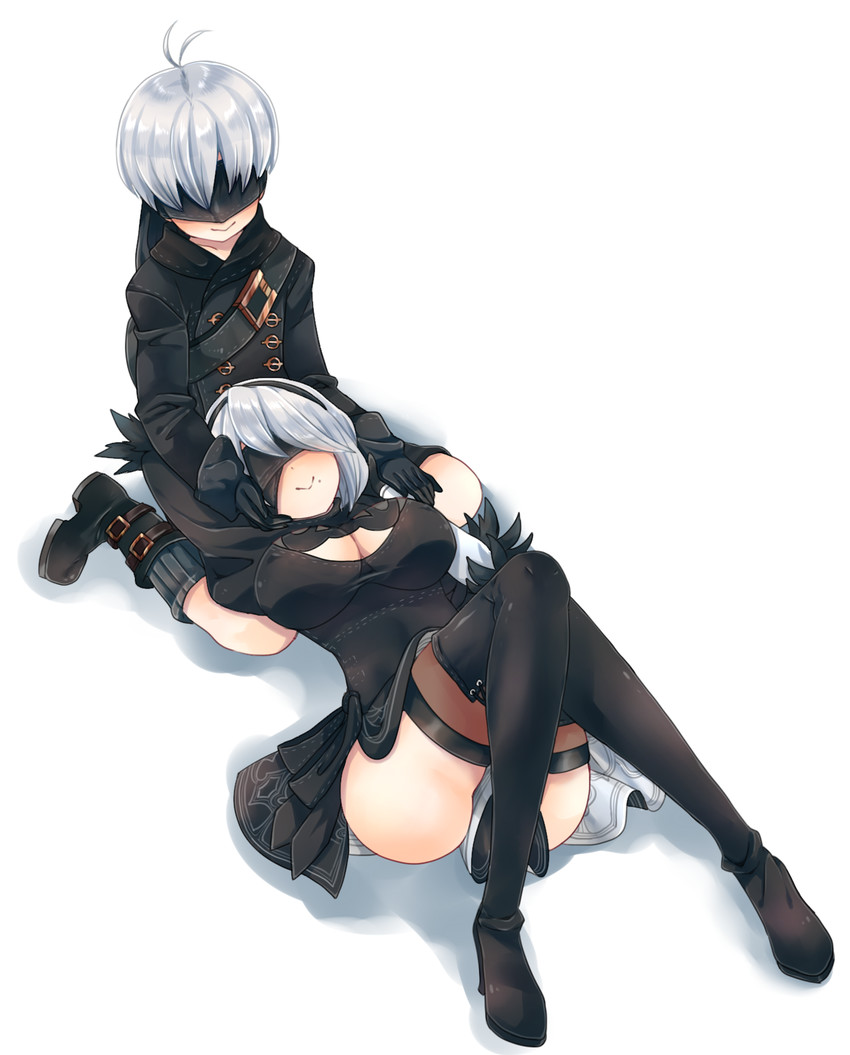 2b and 9s (nier and 1 more) drawn by oh_(torisanwww)
