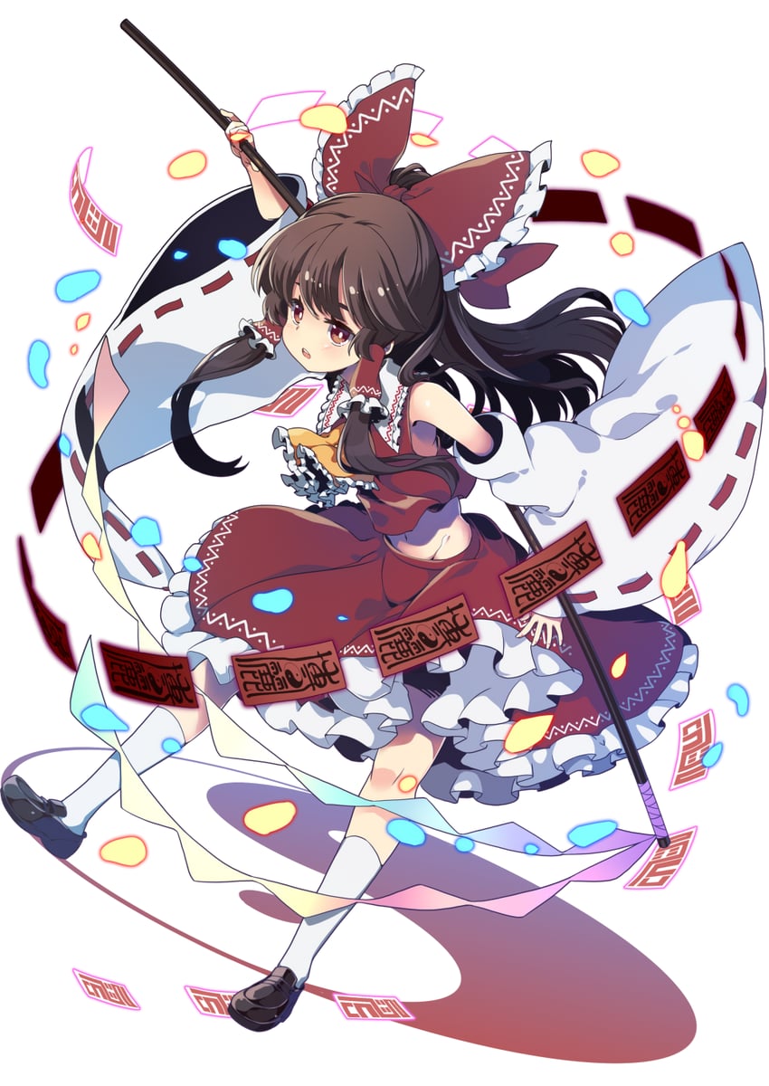 hakurei reimu (touhou and 1 more) drawn by inagata