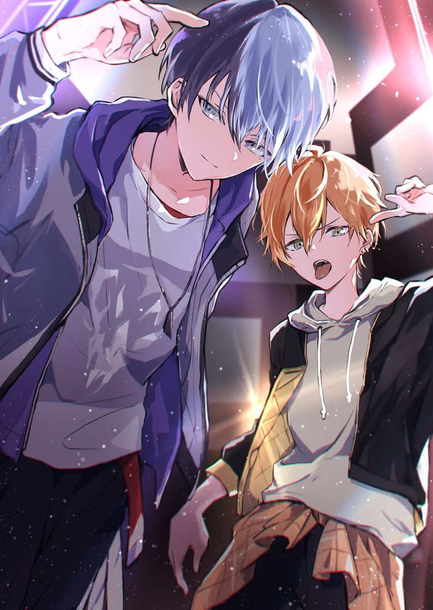 shinonome akito and aoyagi touya (project sekai and 1 more) drawn by kuuu_ilst