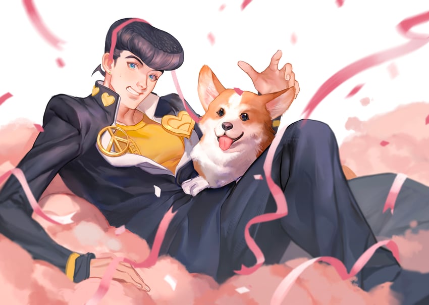 higashikata josuke (jojo no kimyou na bouken and 1 more) drawn by xianyu314
