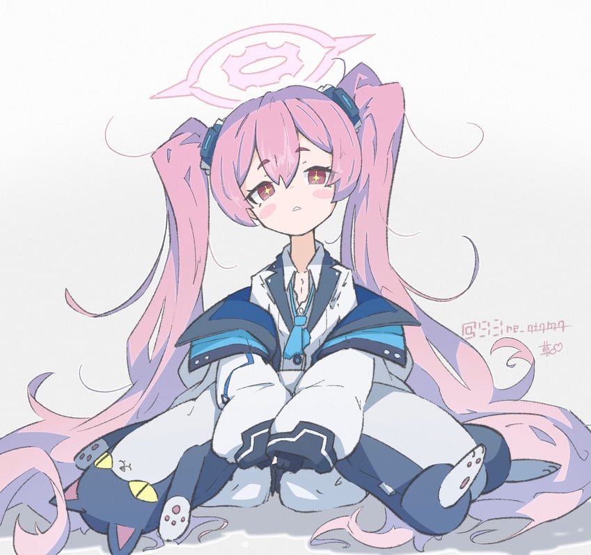 koyuki and wavecat (blue archive) drawn by kusa_re_manjuu
