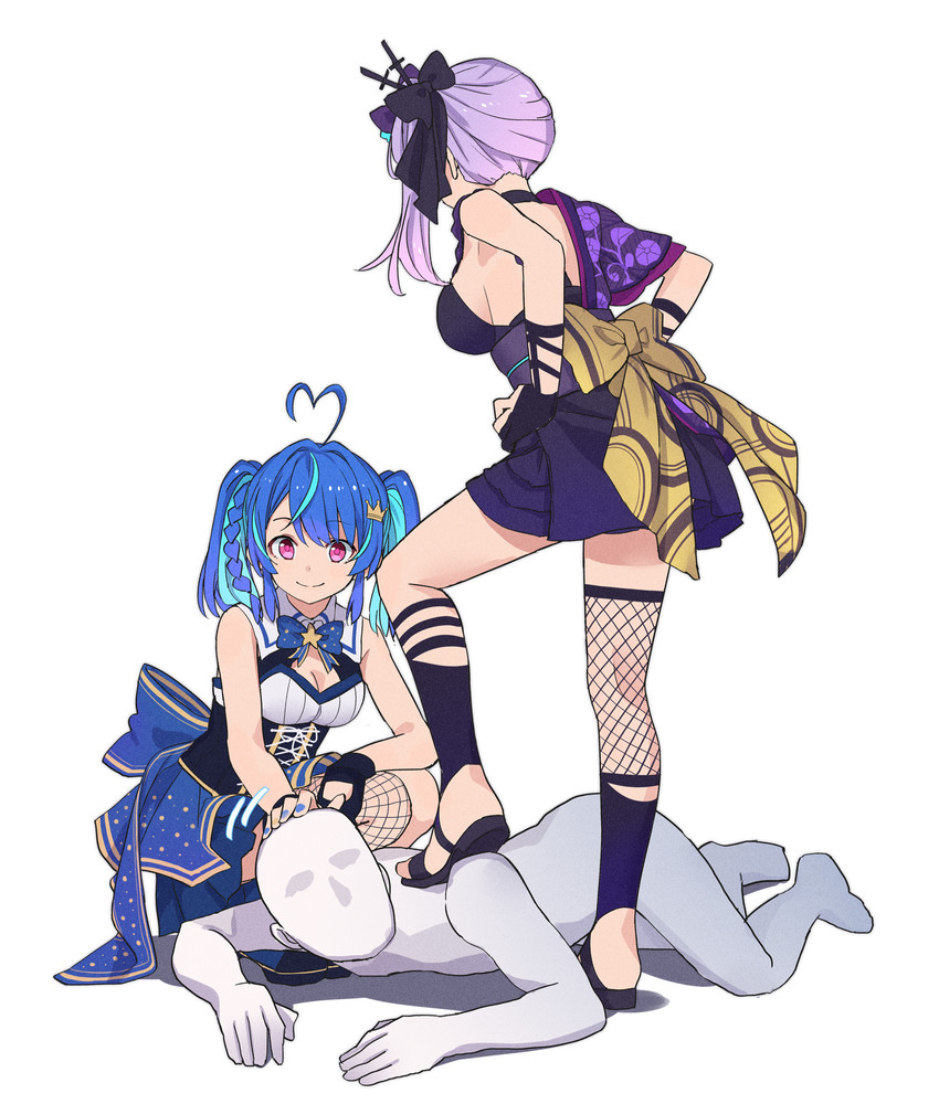 asano ruri and mair (asano sisters project and 1 more) drawn by toromera