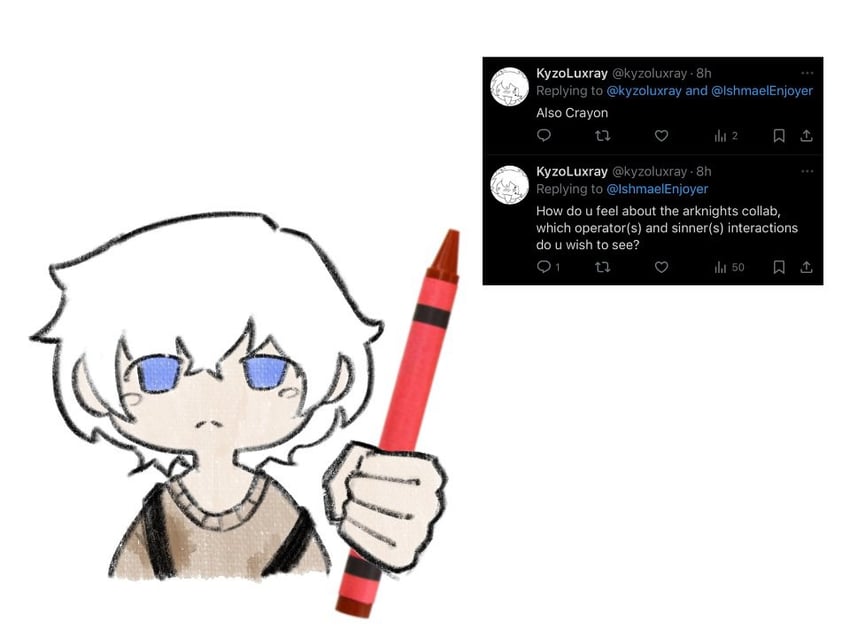 crayon (project moon and 1 more) drawn by yongsa_(ishmaelenjoyer)