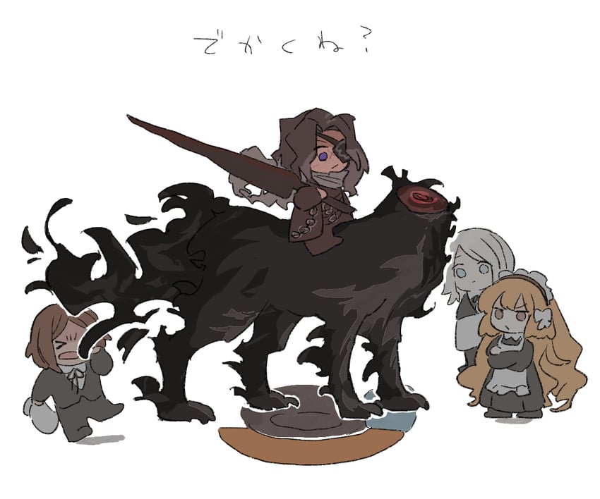 ishmael, faust, heathcliff, outis, and dullahan (project moon and 1 more) drawn by sijo_nm