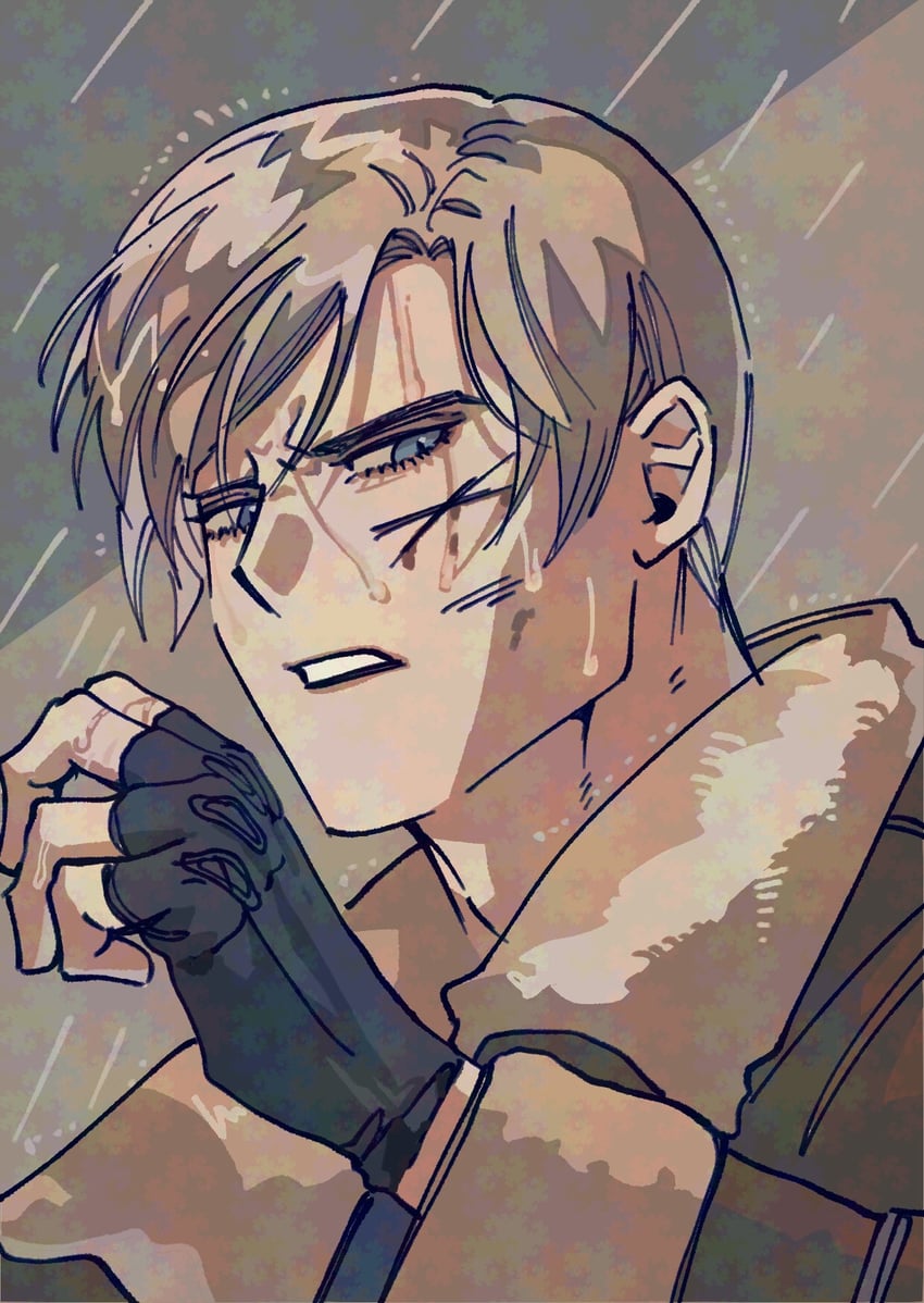 leon s. kennedy (resident evil and 1 more) drawn by nul