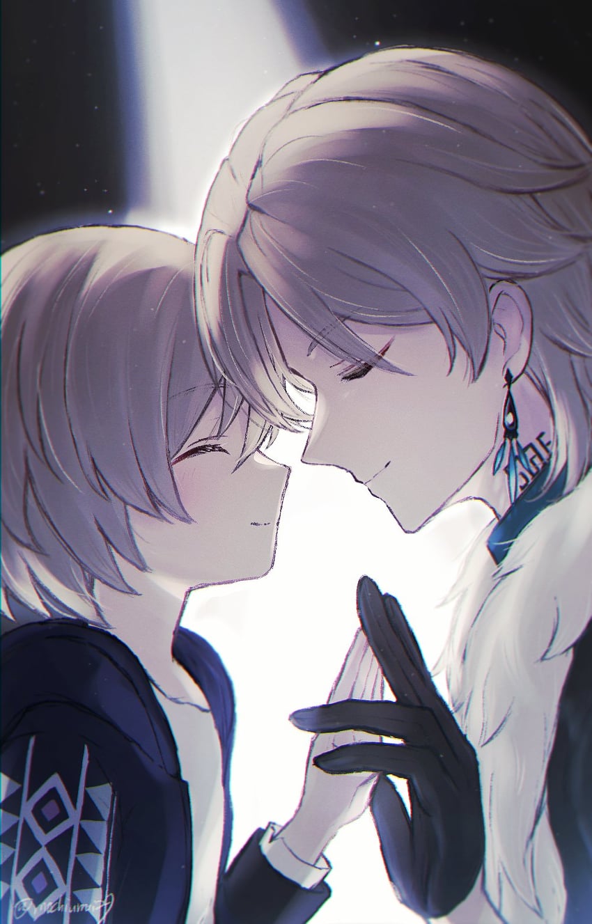 aventurine and kakavasha (honkai and 1 more) drawn by mochiumai29