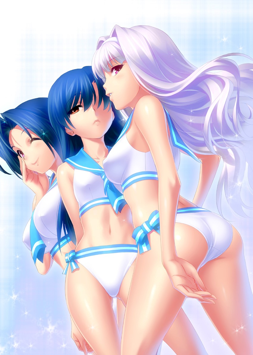 kisaragi chihaya, shijou takane, and miura azusa (idolmaster) drawn by zen_(kamuro)