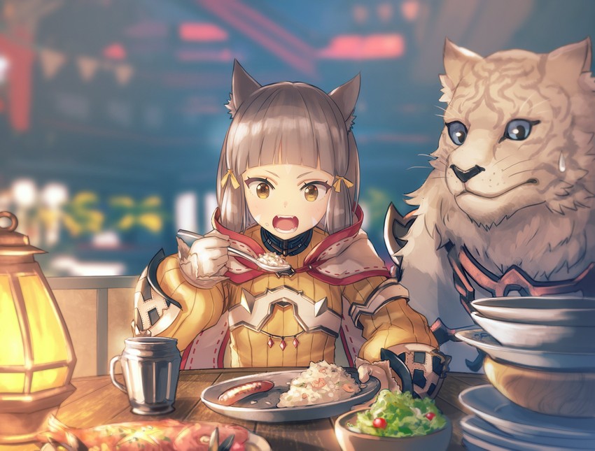 nia and dromarch (xenoblade chronicles and 1 more) drawn by anbe_yoshirou