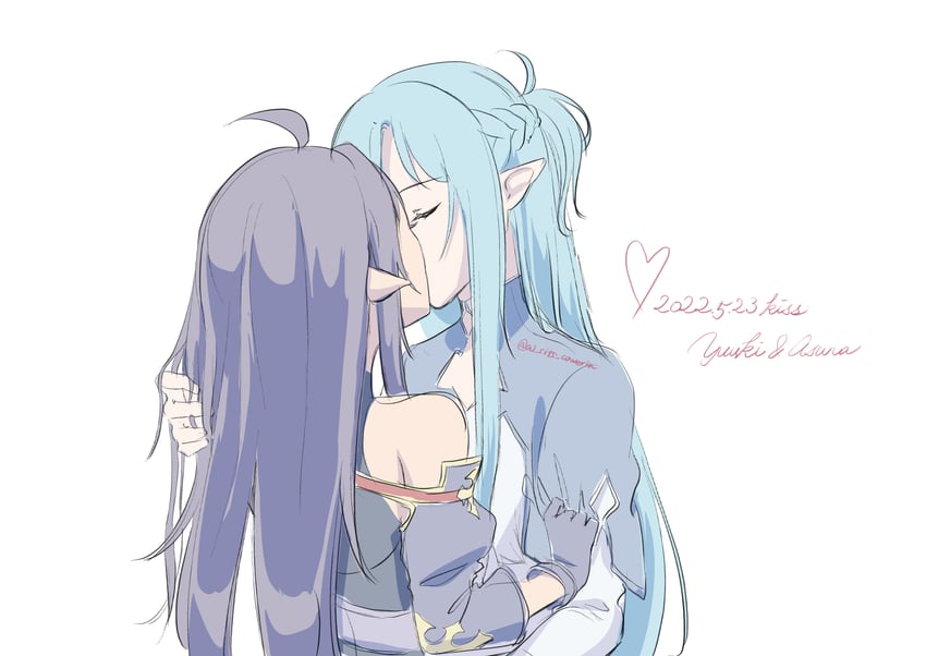 asuna and yuuki (sword art online) drawn by ai_sits_cowerin