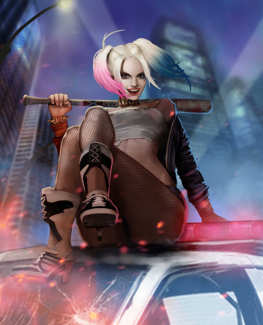 harley quinn (dc comics and 1 more) drawn by zamash