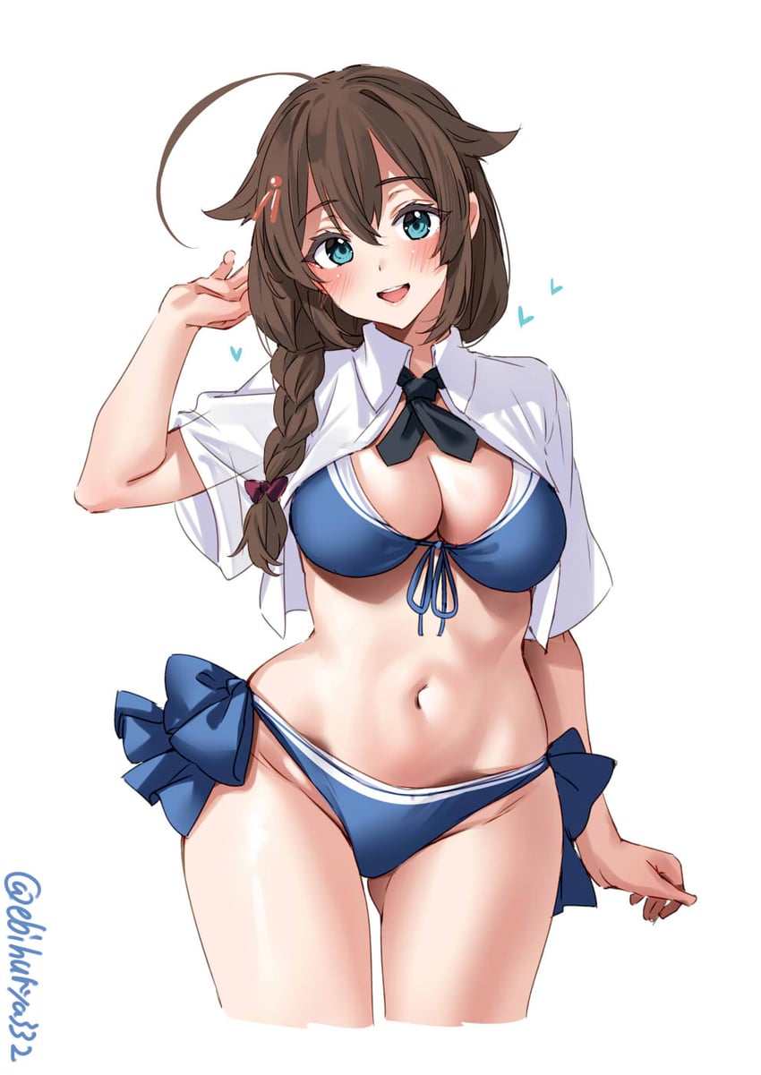 shigure and shigure kai san (kantai collection) drawn by ebifurya