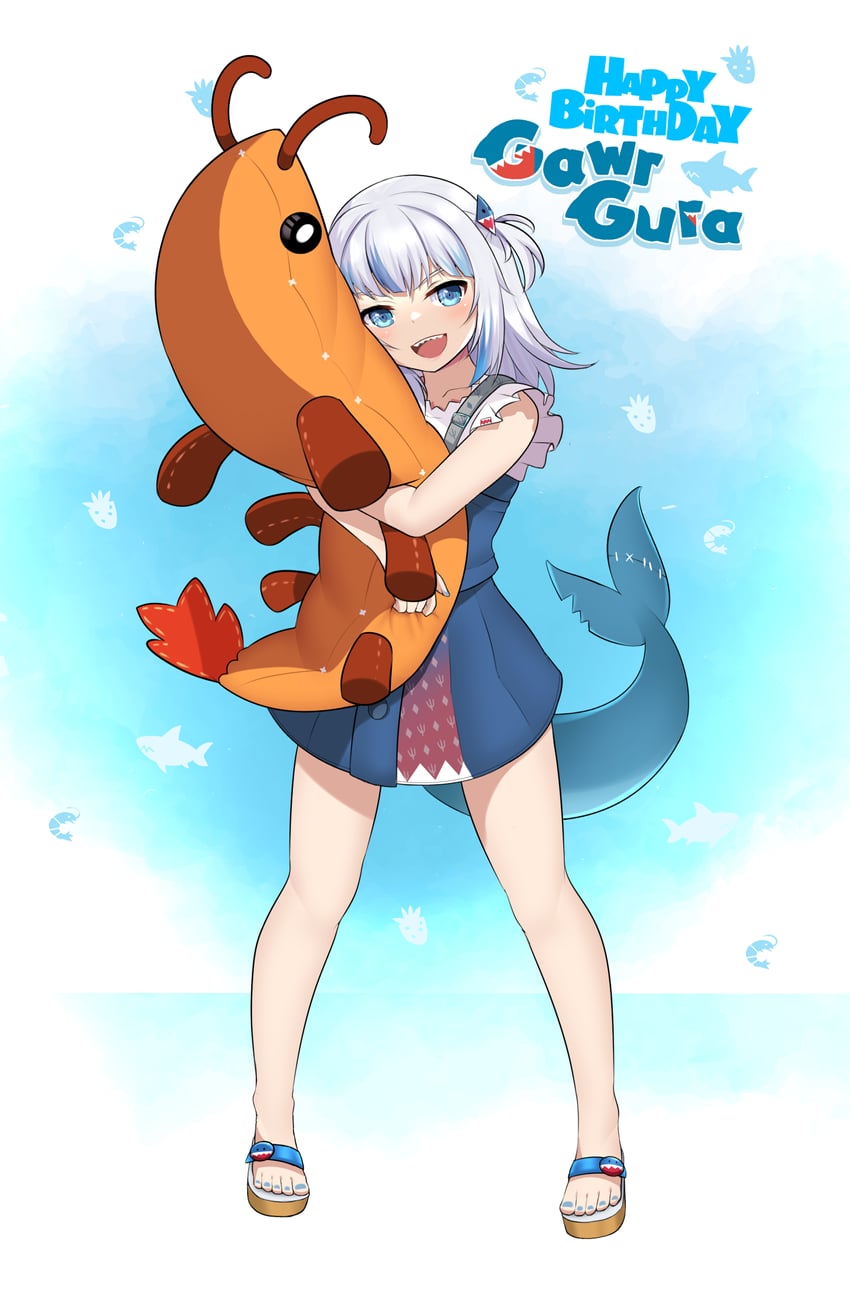 gawr gura (hololive and 1 more) drawn by altronage