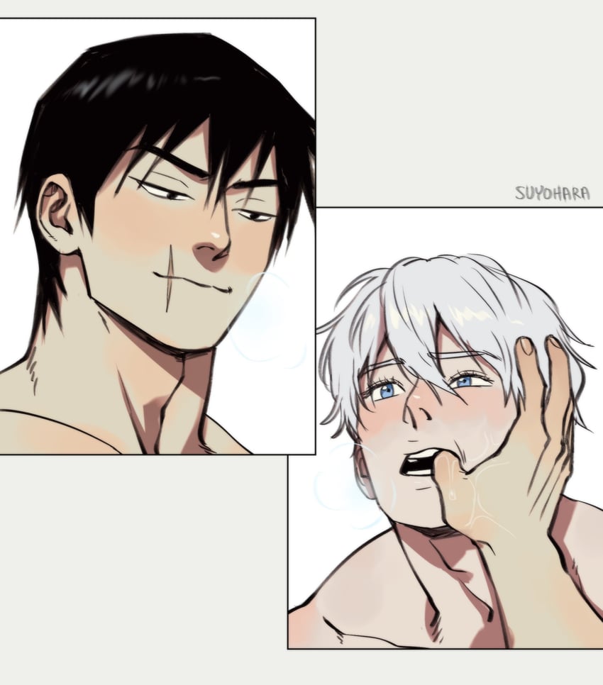 gojou satoru and fushiguro touji (jujutsu kaisen) drawn by suyohara