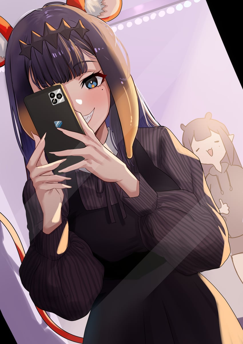 ninomae ina'nis and hakos baelz (hololive and 1 more) drawn by redi_(rasec_asdjh)