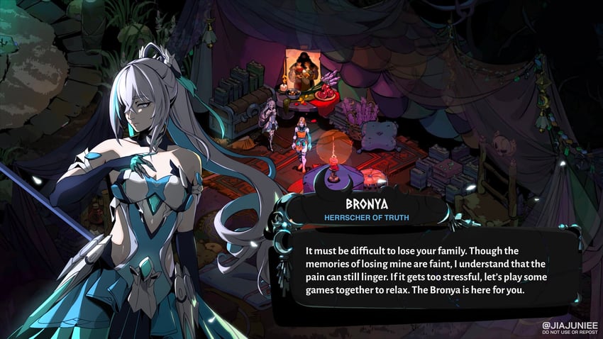 bronya zaychik and melinoe (honkai and 3 more) drawn by jiajuniee
