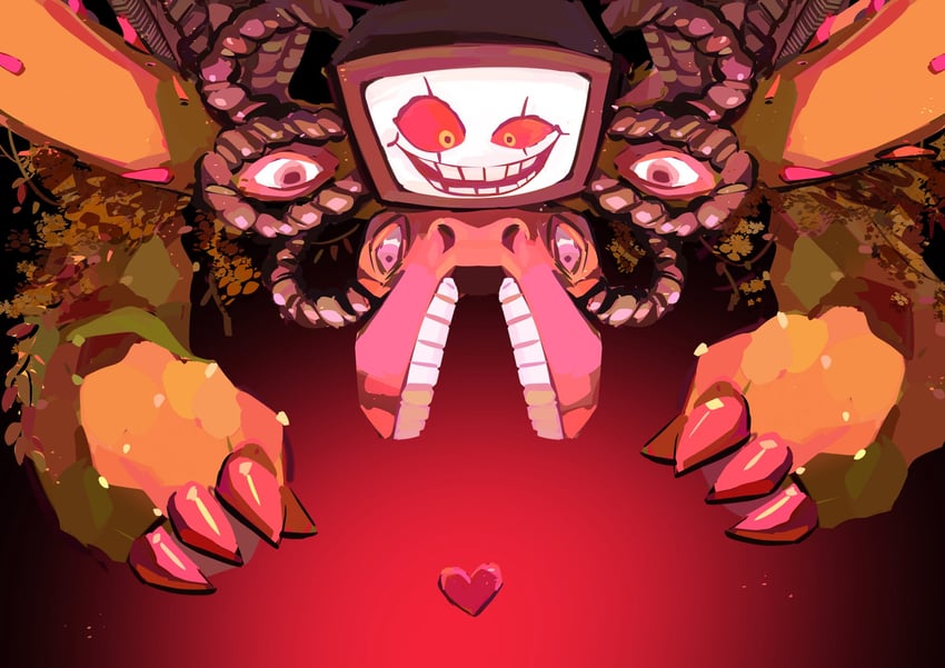 flowey and photoshop flowey (undertale) drawn by st4ngray