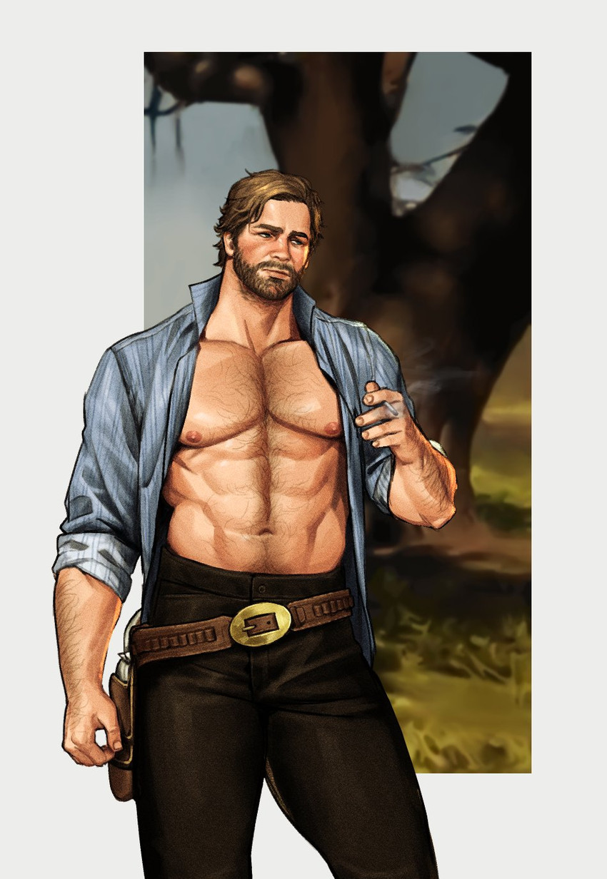 arthur morgan (red dead redemption and 1 more) drawn by areyoucracked