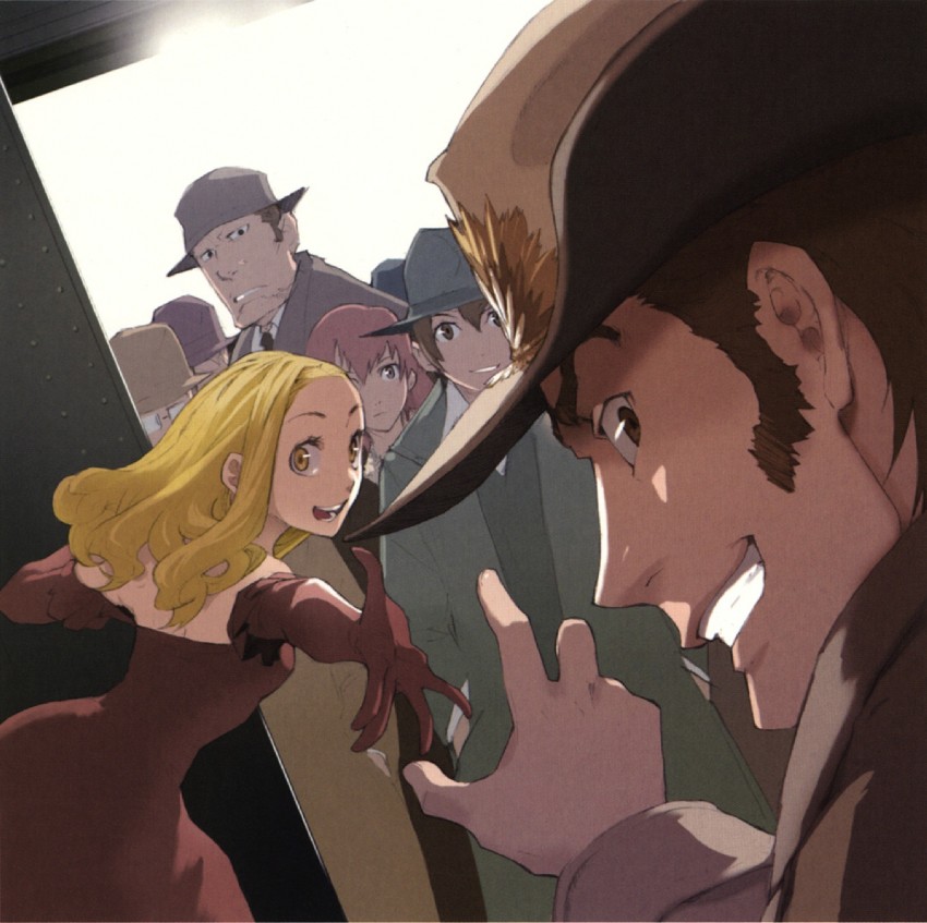 firo prochainezo, miria harvent, ennis, isaac dian, and berga gandor (baccano!) drawn by enami_katsumi